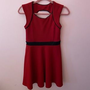 Sally Miller Couture Textured Red Dress